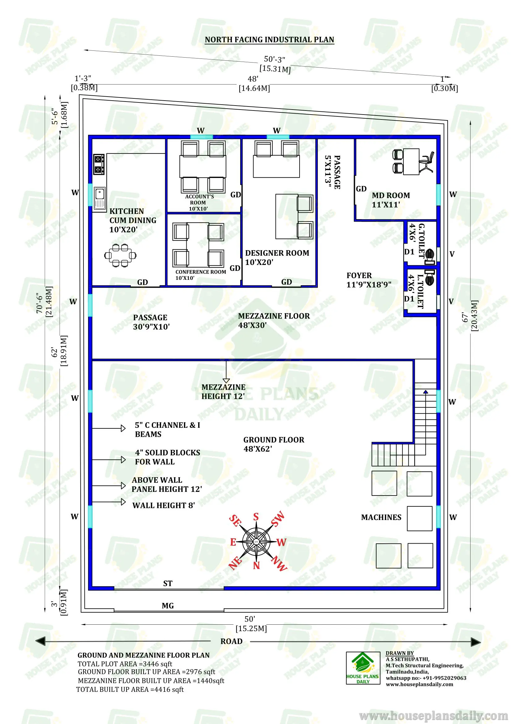 Commercial Building Plans and Designs | Industrial Building Plan