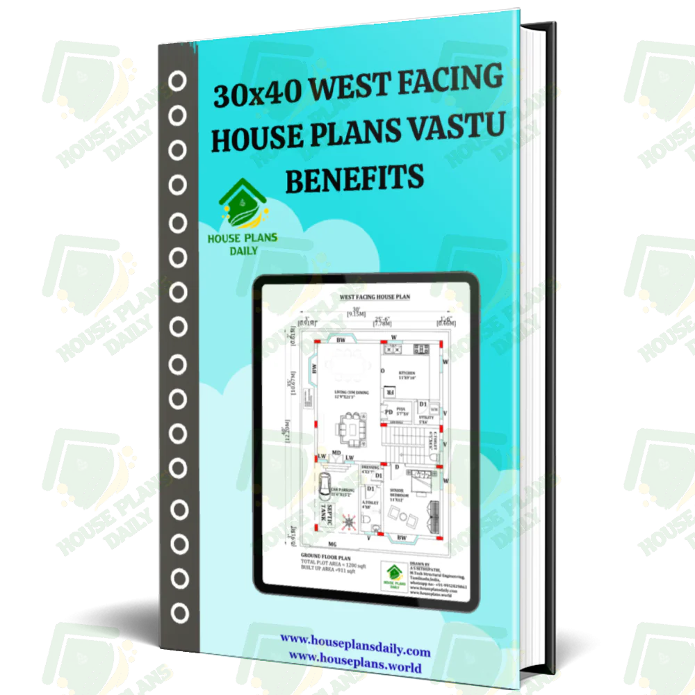 30x40 West Facing House Plans Vastu Benefits