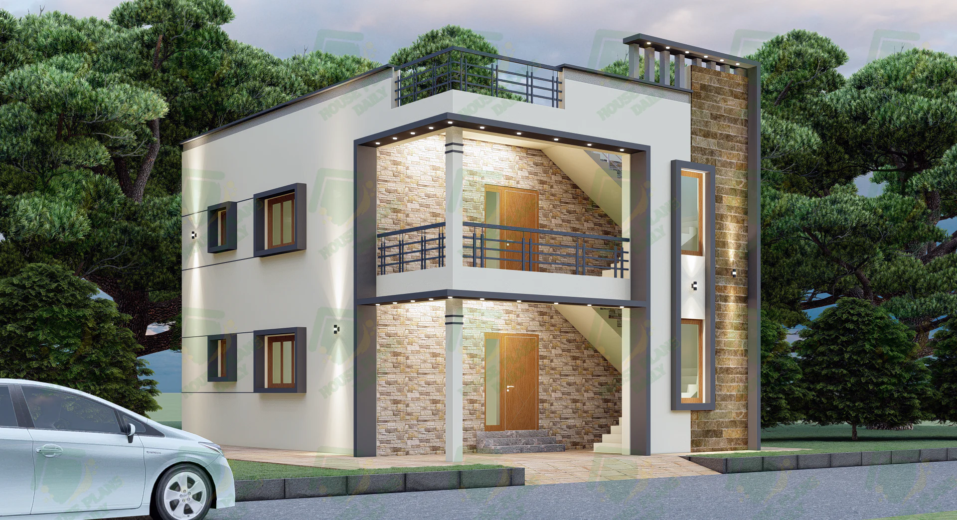 Modern House Plan and Elevation | Low Cost Home Design