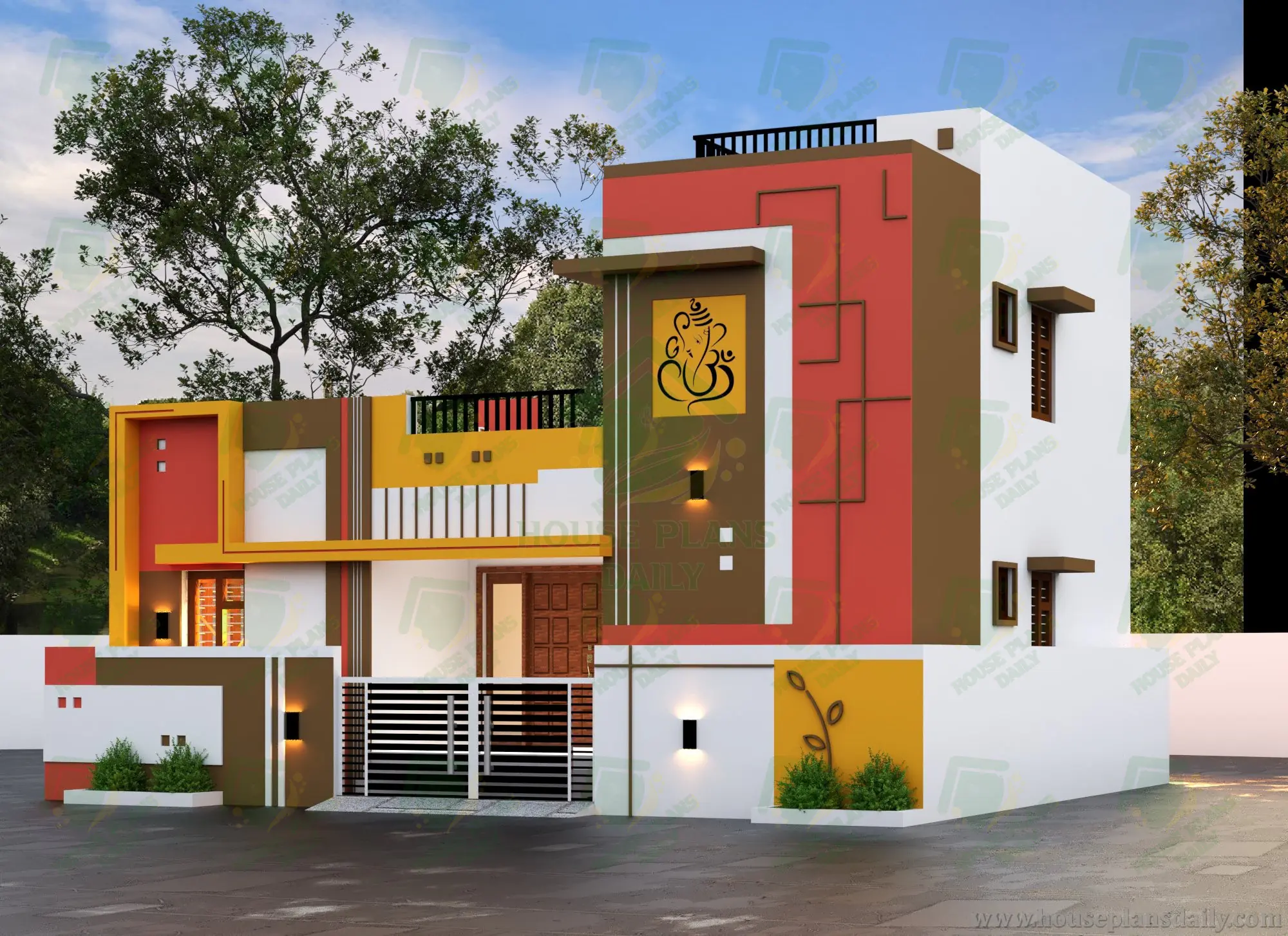 HOUSE EXTERIOR DESIGN IDEAS | TWO STORY NORTH FACING HOUSE