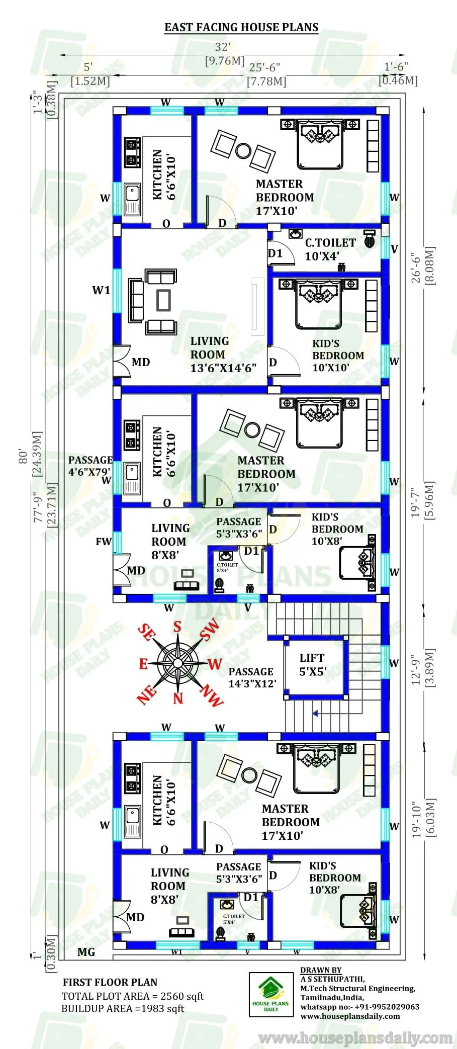 MODERN HOUSE DESIGN | VASTU EAST FACING HOME | 2BHK HOME