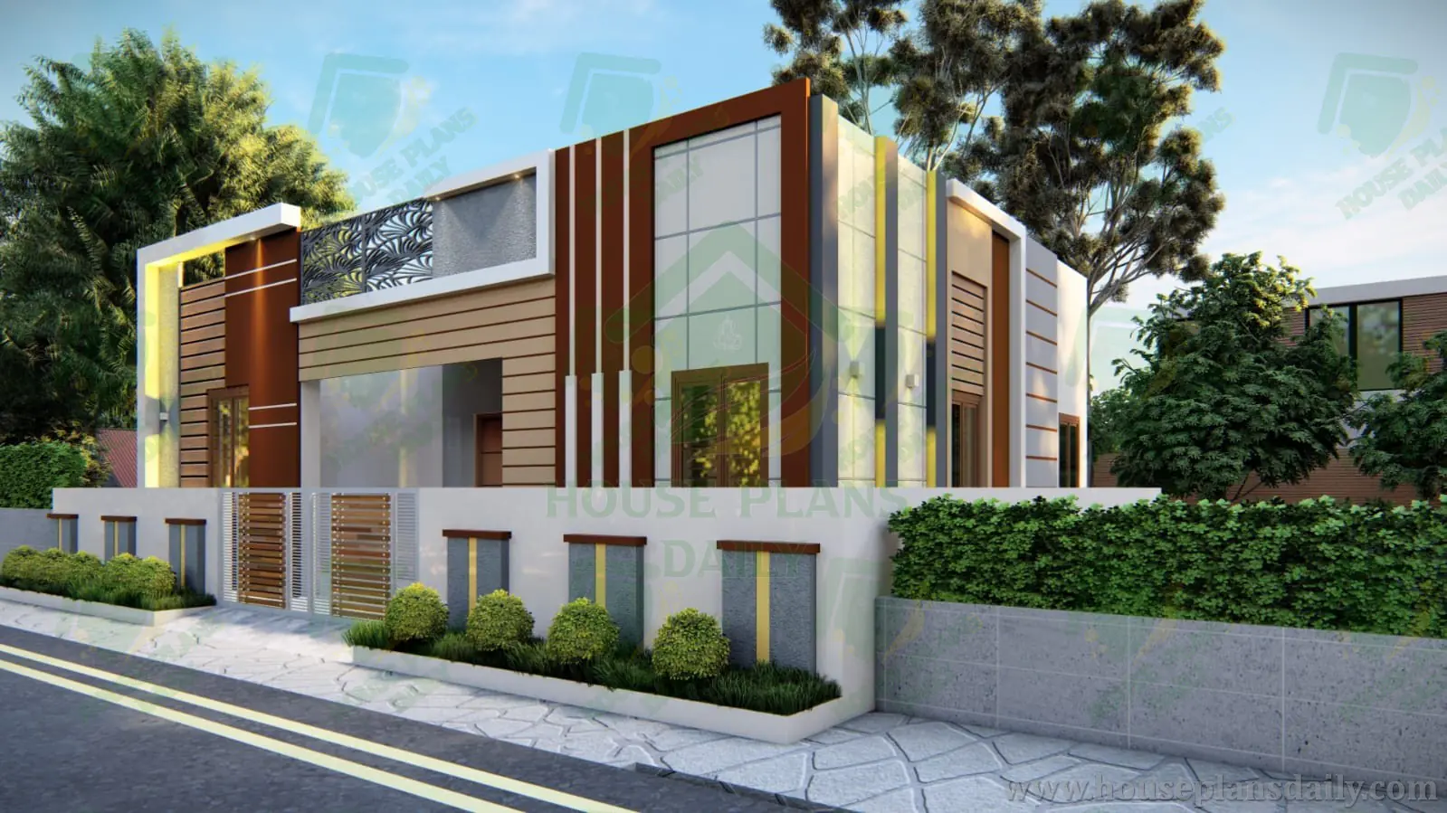 SOUTH FACING HOUSE PLAN WITH ELEVATION AND STRUCTURAL DRAWING