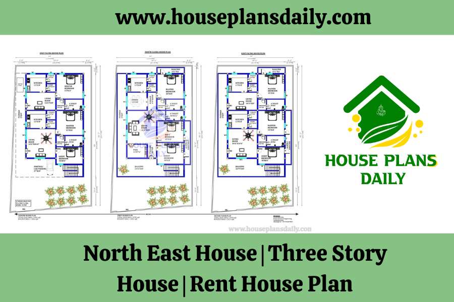 North East House | Three Story House | Rent House Plan