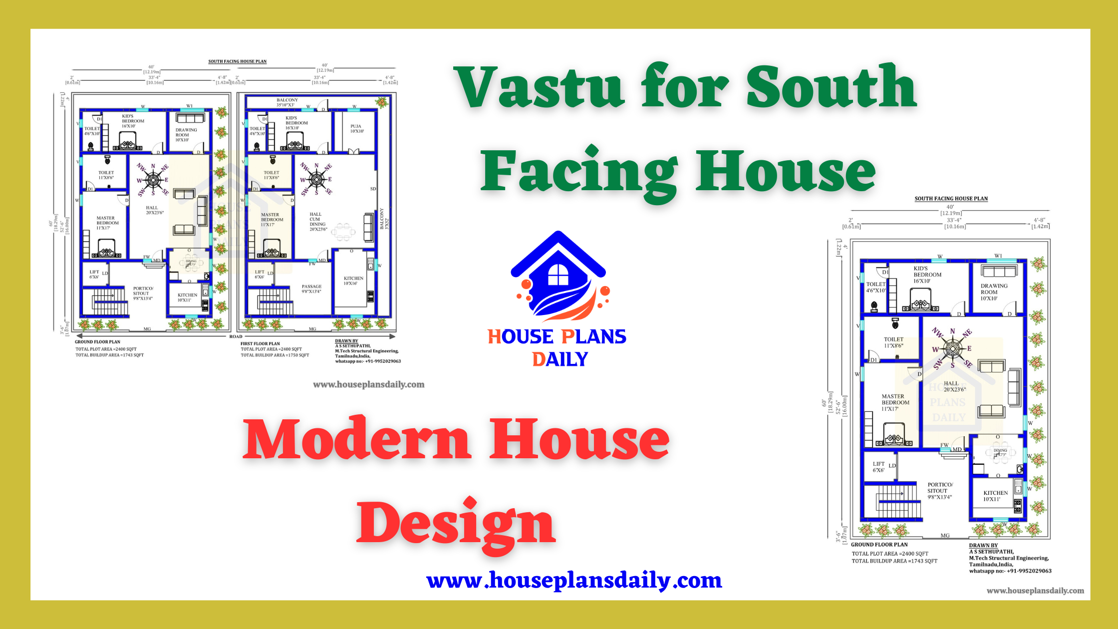 Vastu for South Facing House | Modern House Design