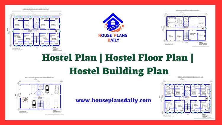 Hostel Plan | Hostel Floor Plan | Hostel Building Plan