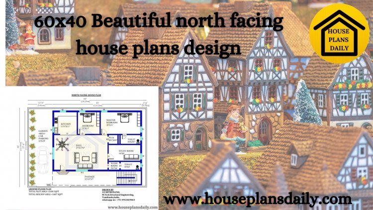 60x40 North Facing House Plans Design