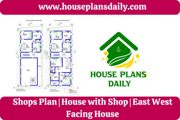 Shops Plan | House with Shop | East West Facing House