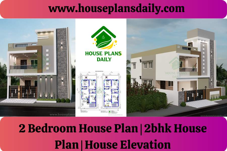 2 Bedroom House Plan | 2bhk House Plan | House Elevation