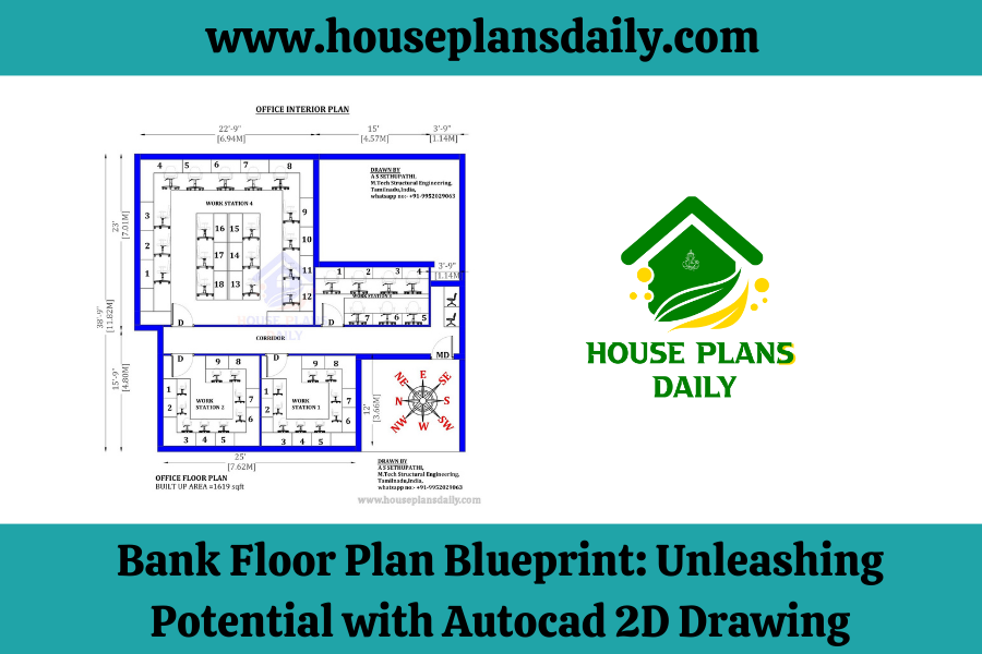 Bank Plan | Bank Office Plan | Bank Floor Plan | Bank Plan Dwg