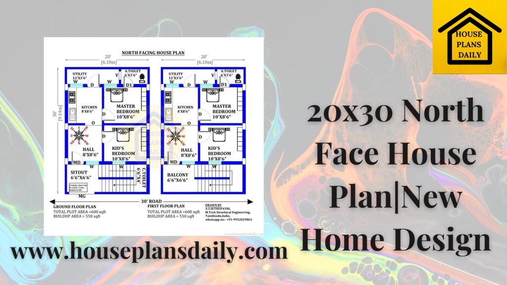 20x30 North Face House Plan|New Home Design